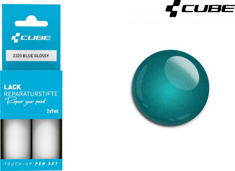 Cube Blue Glossy 30ml Touch Up Pen Paint Set - 2320